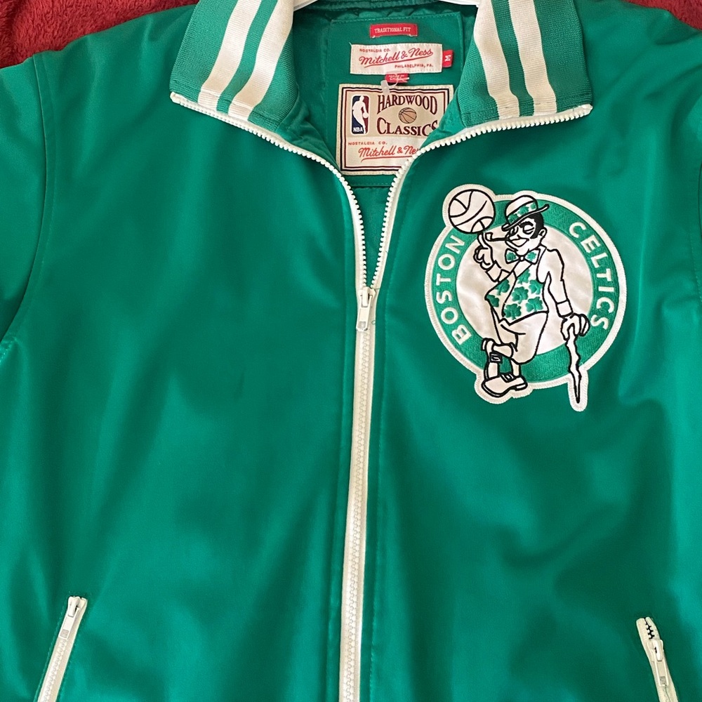Mitchell and Ness Boston Celtics zip up jacket